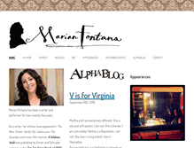Tablet Screenshot of marianfontana.com